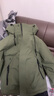 鸭鸭（YAYA）王一博同款新山系户外登山羽绒服男女士同款2025新款休闲外套YX 军绿色 L /175/92A 实拍图