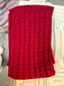 百搭韩版针织毛线红色围巾女2024圣诞冬季高级感新年礼物情侣围脖 【热卖】针织围巾-红色-1个装-保暖超好看 1 实拍图