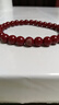 爆款正品仿朱砂男女素手链招财含量砂矿男女星光辰砂手串 朱砂素串 6mm 实拍图