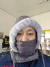 2025冬季保暖雷锋帽男女加绒加厚护耳围脖帽子一体骑行防寒面罩 男士保暖帽-深灰色【不惧寒风】 实拍图
