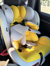 Heekin德国 儿童安全座椅汽车用0-4-12岁婴儿宝宝360度旋转ISOFIX硬接口 时尚黄(ISOFIX+360度旋转) 实拍图