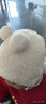 licheers婴儿帽子秋冬新生儿0-3-12月保暖帽子宝宝护耳毛绒套头帽 实拍图