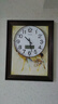 康巴丝（Compas）挂钟客厅静音走时石英钟表挂墙新款时钟 3439A 日历款咖木色 41cm 实拍图
