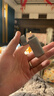 超薄珍珠打火机金属砂轮明火充气实用礼品打火机锌合金 金色 单机 1个 实拍图