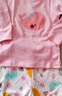 舒贝怡婴儿衣服儿童内衣套装纯棉春秋睡衣宝宝秋衣秋裤分体家居服粉100 实拍图