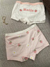 尼多熊女宝宝纯棉四角内裤儿童平角短裤女孩中大童裤头不夹PP4条装 实拍图