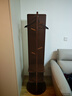 唯博思实木穿衣镜全身镜子落地镜一体家用卧室可旋转衣帽架多功能置物架 胡桃色【B58底盘款48cm】 实拍图