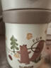 苏泊尔（SUPOR）儿童保温杯水杯宝宝直饮吸管杯外出学饮杯纯钛保温杯保温水壶 弹盖保温杯-杏白300ml+杯带 实拍图