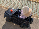 福儿宝奔驰授权大G儿童电动车玩具车可坐人四轮带遥控越野小孩宝宝送礼 四驱黑+减震器+后备箱+皮座+软胎 实拍图