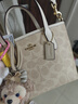 蔻驰（COACH）【品牌直供】女士小号手提单肩斜挎包托特包拿铁色CW032元旦礼物 实拍图