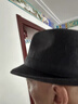 席佰popping帽子街舞 黑色礼帽爵士帽子男MJ英伦JazzDance女绅士帽 黑色 西服布薄款 S儿童款(54cm) 晒单实拍图