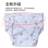Babyprints尿布兜婴儿隔尿裤透气防水防侧漏可洗按扣款蓝色3条装大码 实拍图