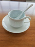 京东京造咖啡杯 景德镇玲珑陶瓷咖啡杯碟套装白瓷马克杯早餐杯子礼物150ml 实拍图