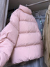 优衣库童装男童女童蓬松羽绒茄克外套夹克羽绒服478148 10 水粉色 160 实拍图