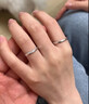 BJYLS999足银戒指女士单戒设计感纯银素圈指环尾戒饰品生日礼物送女友 S999足银交织戒指 实拍图