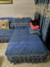 漫姿娜沙发套万能全包通用无需测量一套沙发垫四季防滑坐垫整套简约现代 罗曼-深蓝【四季通用】 定制尺寸/贵妃一体【联系客服】 实拍图