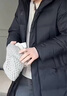 雪中飞秋冬新款时尚休闲舒适廓形男士“H”版型印花立领连帽羽绒服男 黑黛青|5177 【品质高充绒】 M 170/92A 实拍图