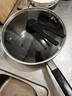 炊大皇炒锅有钛0氟不粘锅316L不锈钢不粘平底炒锅32cm 实拍图