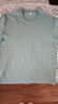 重磅纯棉短袖t恤男高档纯色印花休闲基础款内搭半袖打底衫 水晶绿 2XL  155-170斤 实拍图