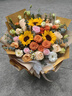 馨仪鲜花速递玫瑰向日葵康乃馨花束生日礼物全国同城配送 向日葵玫瑰混搭花束 实拍图