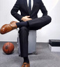 HLA海澜之家西服套装男春秋轻商务经典系列西装套装男HTXAW3Y001A 实拍图