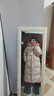 森马（Semir）陈都灵|90绒子羽绒服女25冬长款三防抗静电连帽外套109725113001 实拍图