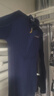 迪卡侬（DECATHLON）户外美利奴羊毛速干衣T恤男运动徒步登山长袖上衣保暖内衣保暖衣 半拉链深蓝色 （89%）绵羊毛 S 实拍图