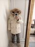 京东京造【进口极寒95鹅绒服】羽绒服男外套女冬季新款中长款 燕麦卡 L 实拍图
