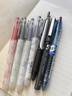 百乐（PILOT）P500金标红笔中性笔0.5签字笔商务红色直液式走珠笔学生考试刷题水笔高颜值文具套装 3支 实拍图