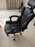 锦汐电脑椅办公椅子电竞椅家用人体工学椅老板椅主播靠背椅皮革转椅 黑色-工学椅【含乳胶坐垫】 实拍图