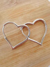 伊灿S925银针日韩心形耳环简约氛围高级感耳圈设计耳钉女小众气质耳饰 S925心形耳环（银色） 实拍图