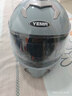 野马（YEMA）3C认证828S摩托车头盔男全盔冬季防冻保暖双镜片机车安全帽 四季通用 均码 松鼠灰+防雾贴片 实拍图