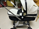 纽贝耳newber婴儿车 婴儿推车 婴儿车0-3岁用折叠可坐可躺带减震 可换向 黑白 防风保暖罩+防蚊罩+护脊板 实拍图