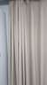 铭聚布艺（MINGJU）窗帘 全遮光窗帘成品窗帘布遮阳帘涤塔夫奶油色挂钩式2.0*2.0单片 实拍图