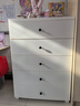 禧天龙免安装73cm加大面宽杂物大承重简易衣柜儿童收纳柜五斗柜五层白 实拍图