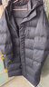 雪中飞男士羽绒服中长款冬季新款连帽运动休闲简约加厚保暖防寒羽绒外套 星耀黑 XL (180) 实拍图