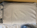 水星家纺枕套纯棉100%全棉磨毛柔感对枕套抑菌A类枕头罩一对装双人48x74cm 实拍图