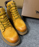 骆驼（CAMEL）王俊凯同款冬加绒户外工装马丁大黄靴男 G122W7757TR 金黄 42 实拍图