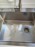 松派厨房水槽304不锈钢水槽双改大单槽水池盆洗菜盆台下盆洗碗槽 左排水槽0涂层-祼盆（无龙头） 580*430mm【国标SUS304假一赔十】 实拍图