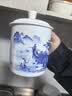 盛天下景德镇陶瓷茶杯带盖骨瓷杯青花水杯办公杯礼品杯会议杯子定制 江南水乡 500ml 1个 实拍图