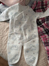 童泰婴儿衣服新生儿连体衣秋冬季夹棉保暖宝宝衣服纯棉蝴蝶哈衣2件装 蓝色小熊 66cm 实拍图