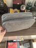必优美数据线数码收纳包充电器便捷携带洗漱包鼠标移动电源充电宝配件包 中号双层-灰色 实拍图