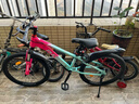 凤凰山地自行车男女变速山地车碟刹青少年儿童自行车学生单车 星际 粉紫【单速+辐条轮】 20寸【适合125-160cm】 实拍图