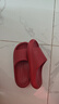朴西新款EVA踩屎感厚底拖鞋女士居家室内情侣拖鞋男 安哥拉红 37-38 实拍图