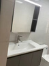 恒洁（HEGII）浴室柜E0级陶瓷一体盆智能美妆柜组合BC2500(BM2201S-90K3卡其灰 实拍图