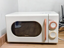 美的小滋味系列快手变频微波炉 20L家用小型 甜甜圈奶油风 转盘式 一级能效 M2H1 乳白色 实拍图