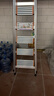 百佳宜梯子家用梯折铝合金人字梯爬梯升降脚手架全套室内登高踏步 七步防滑特厚-主体全铝合金 实拍图