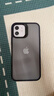 亿色适用苹果12/12 Pro手机壳iPhone12/12 Pro保护套气囊防摔硅胶透明超薄保护壳男女款黑边半透黑 实拍图