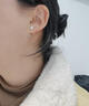 戚小米999足银淡水珍珠耳钉女士养耳洞睡觉免摘耳环耳钩耳圈轻奢耳饰 2只装 实拍图