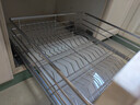 四季沐歌304不锈钢厨房拉篮橱柜抽屉式双层碗篮碗碟置物架柜内放碗架碗筷 【304不锈钢600柜体】亮银色加厚 实拍图